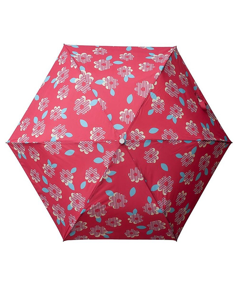 MOONBAT 【超撥水】フロータス (FLO(A)TUS) 折りたたみ傘 ストライプフラワー 耐風 