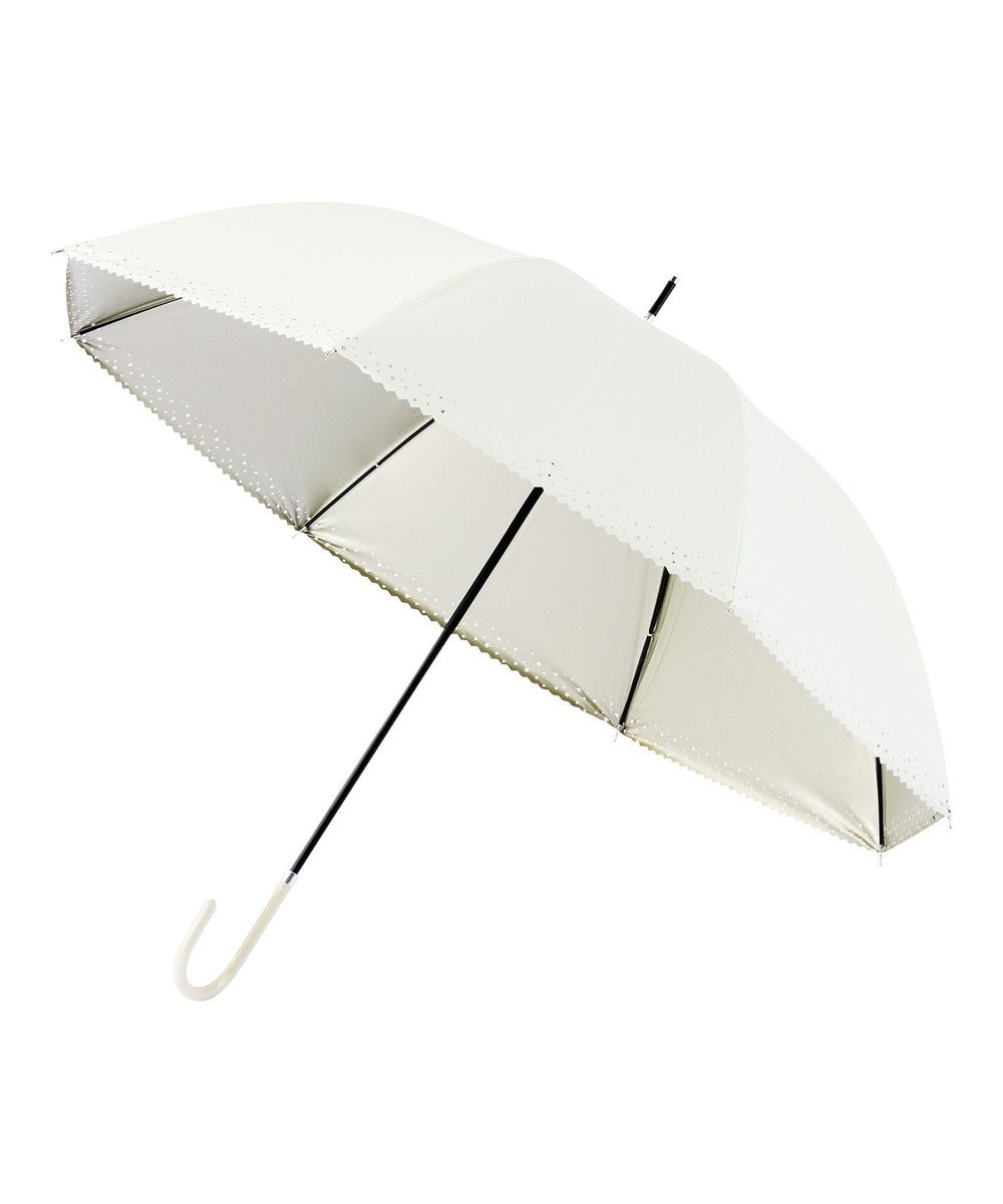 MOONBAT estaa 晴雨兼用 長傘 スターヒートカット 日傘 遮光 遮熱 UV オフホワイト