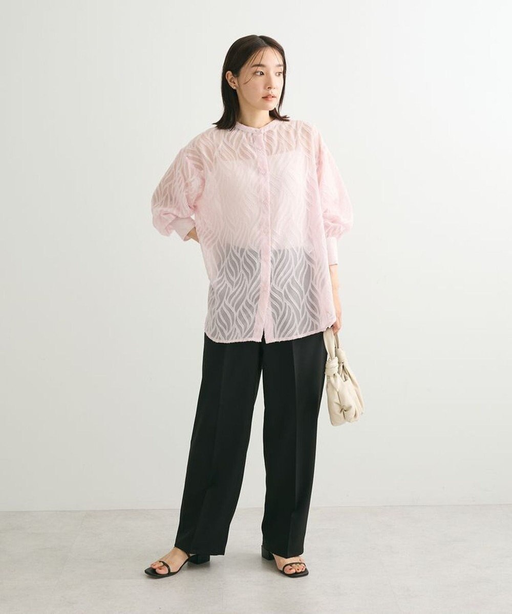 Green Parks ２ＷＡＹ　リーフジャガードシアーシャツ 