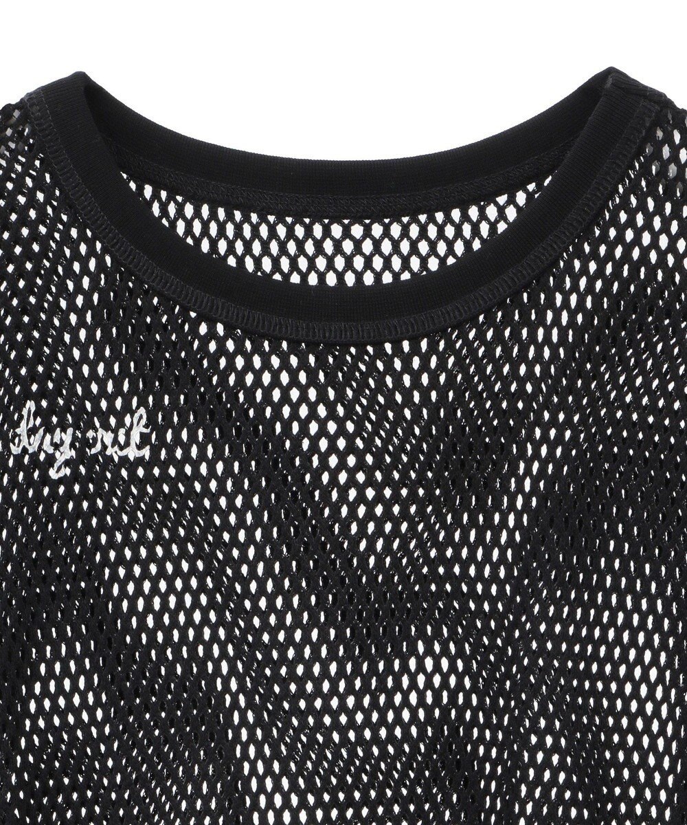 AMERICAN HOLIC 【WEB限定】ランダムロゴメッシュロングTシャツ/チュニック 