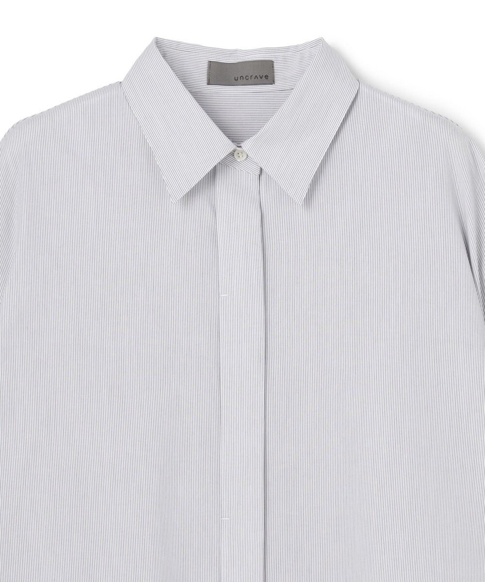 uncrave コットンクロスストライプ BIGシャツ 