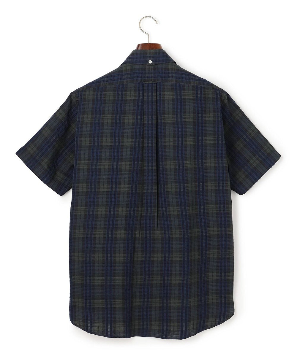 J.PRESS MEN 【KING SIZE 】【吸水速乾 / 接触冷感 / 高通気性】Aero Weave クールマックスサッカー チェック シャツ / B.D. 
