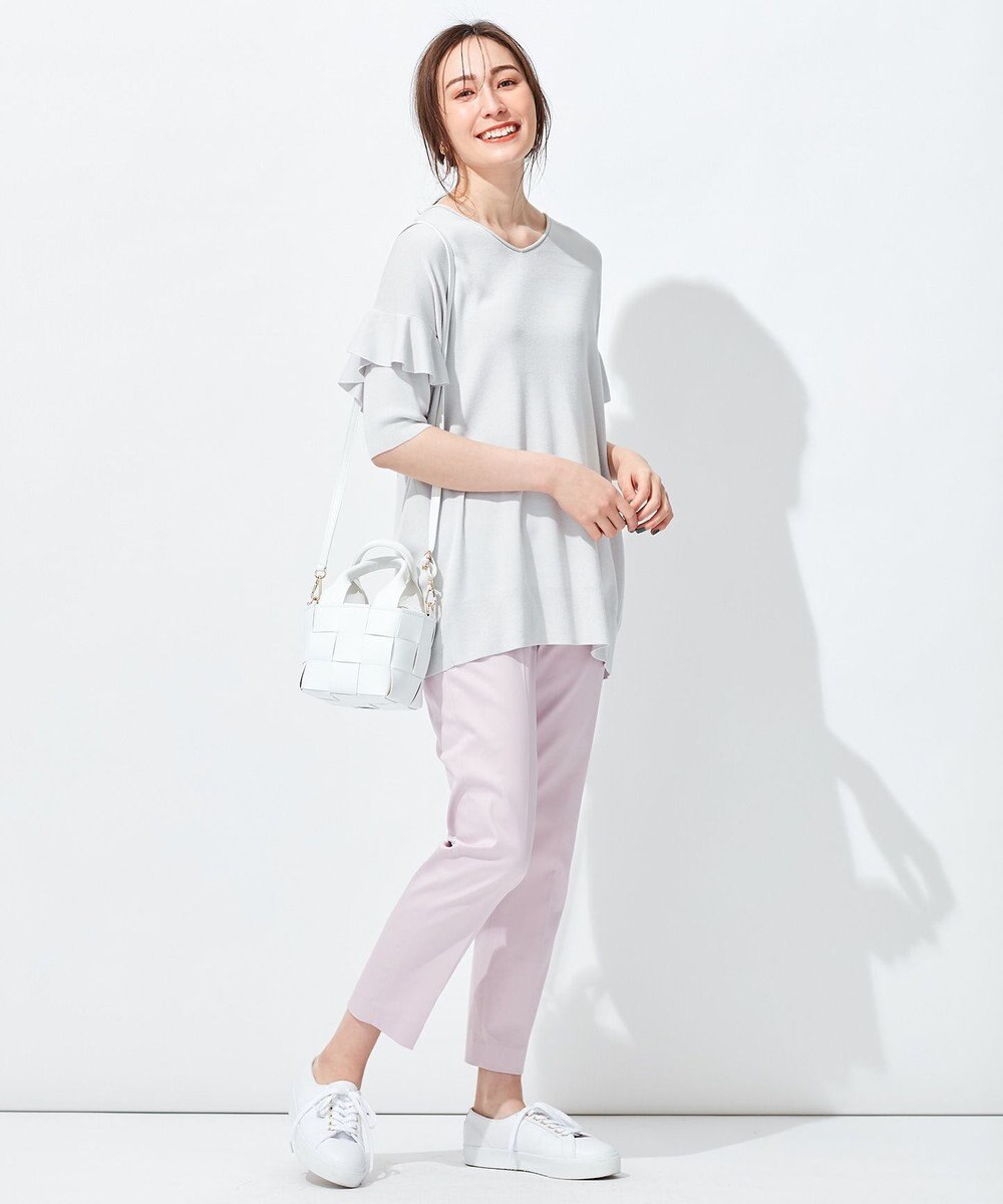 自由区 【接触冷感・撥水防汚加工】COOLMAX テーパードパンツ 