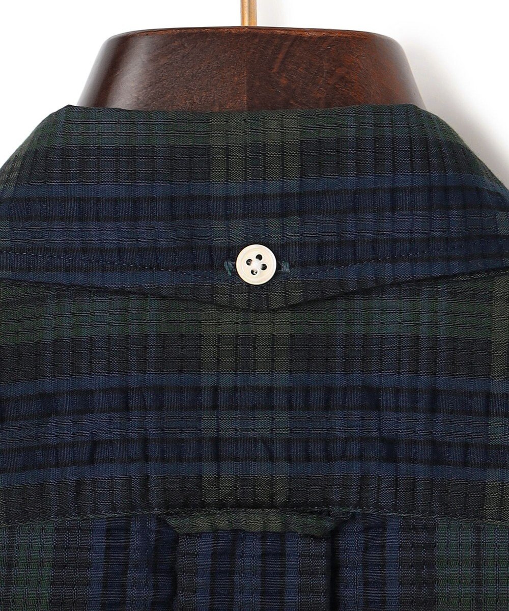 J.PRESS MEN 【KING SIZE 】【吸水速乾 / 接触冷感 / 高通気性】Aero Weave クールマックスサッカー チェック シャツ / B.D. 