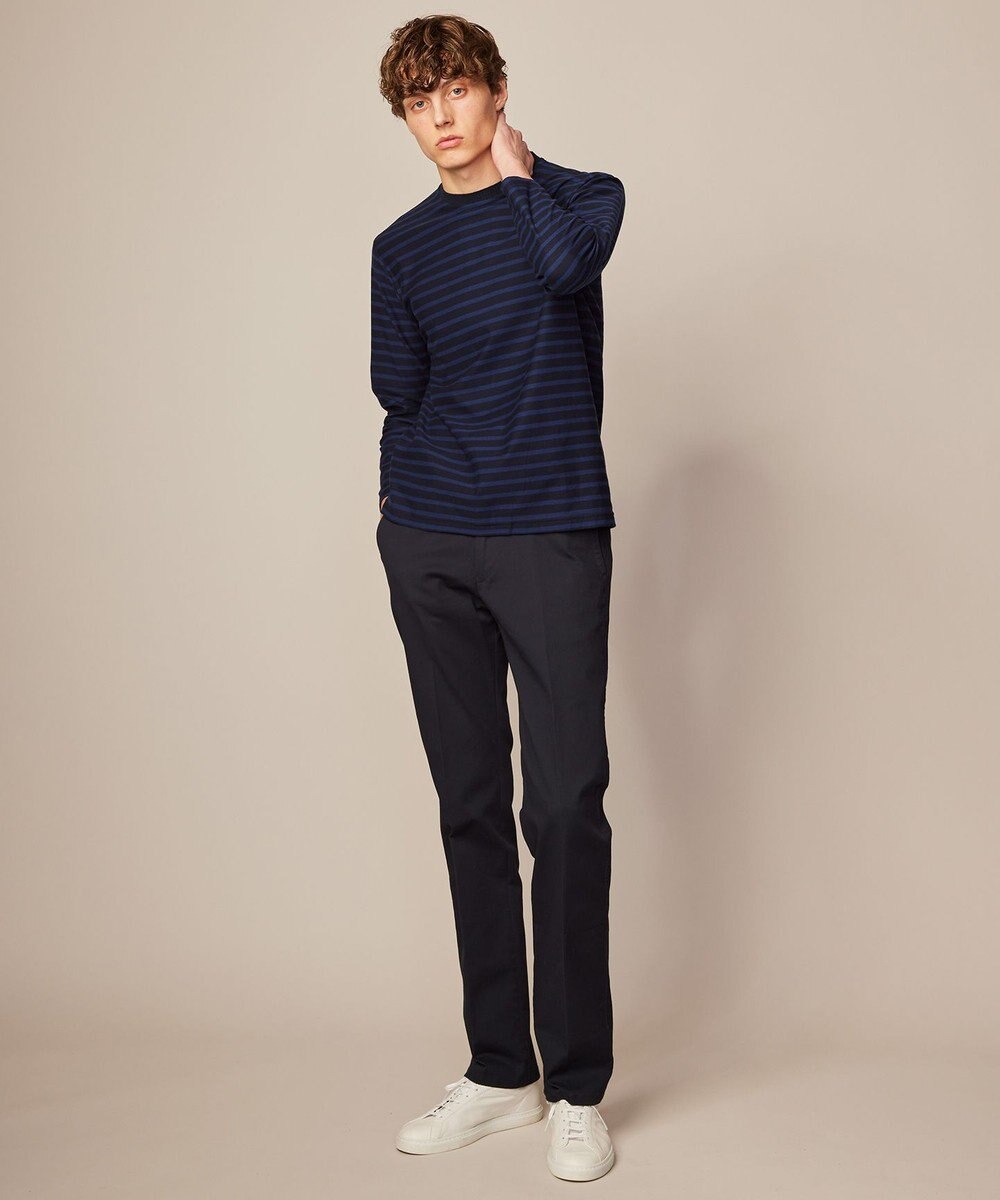 JOSEPH ABBOUD 【オーガニックコットン使用】インレーボーダー Tシャツ 