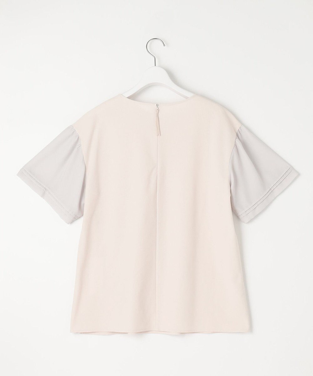 自由区 【WEB限定カラーあり】【UVカット・吸水速乾・洗える】ツイストプレーンラッフルスリーブ カットソー 