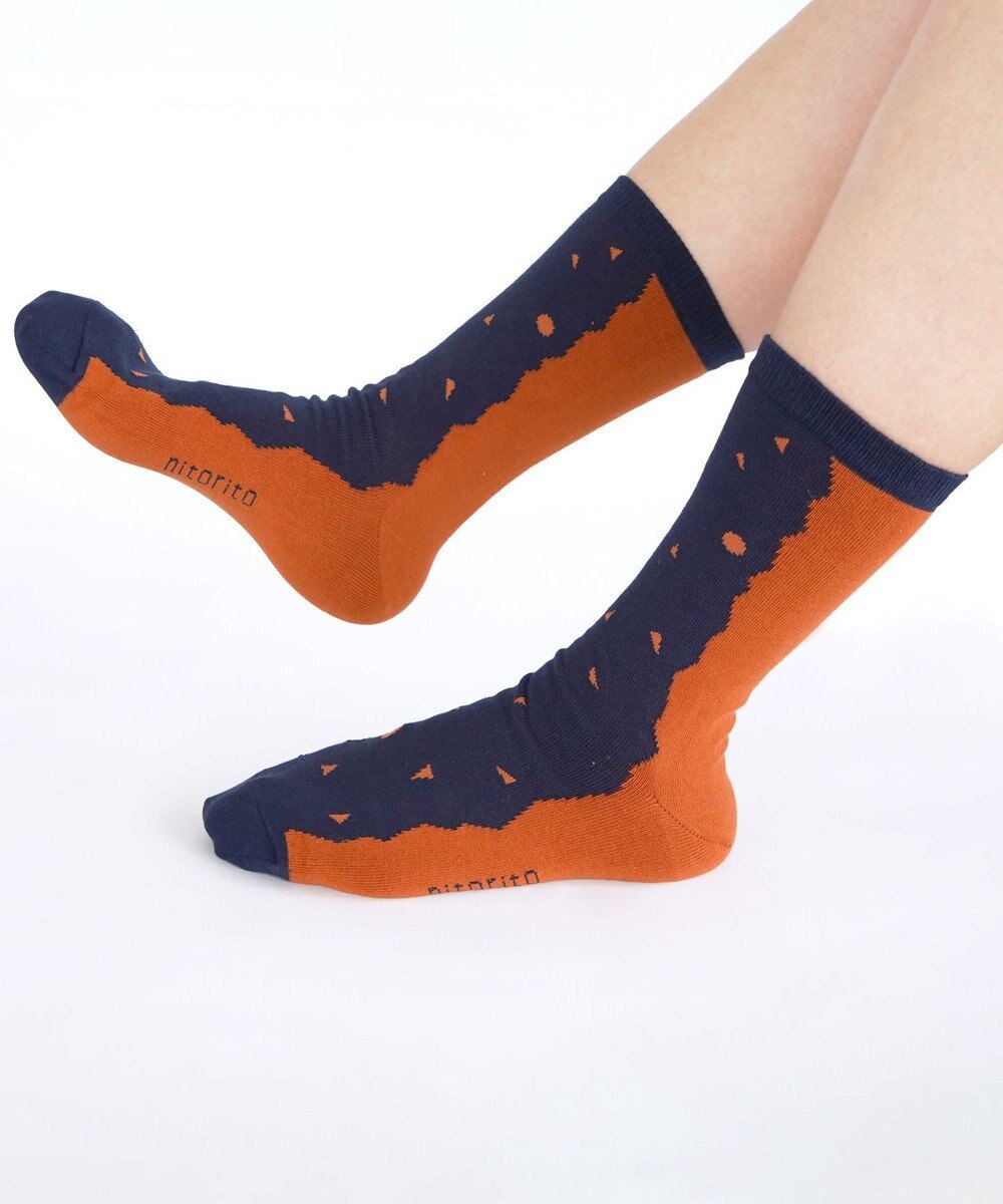 nitorito 【UNISEX】米沢オリジナル柄 mountain&moon 靴下 