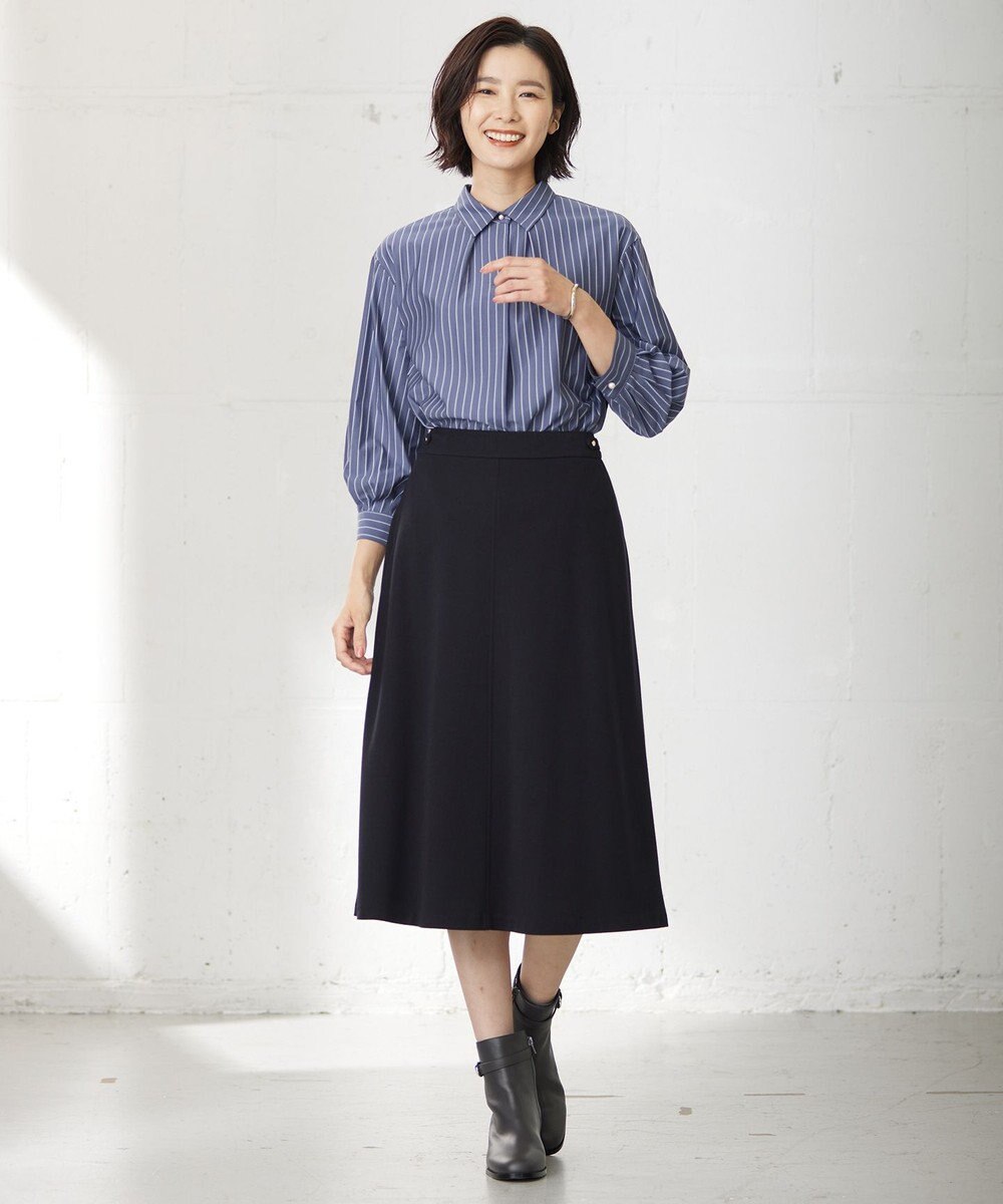 J.PRESS LADIES 【洗える】セルロースリバー スカート 