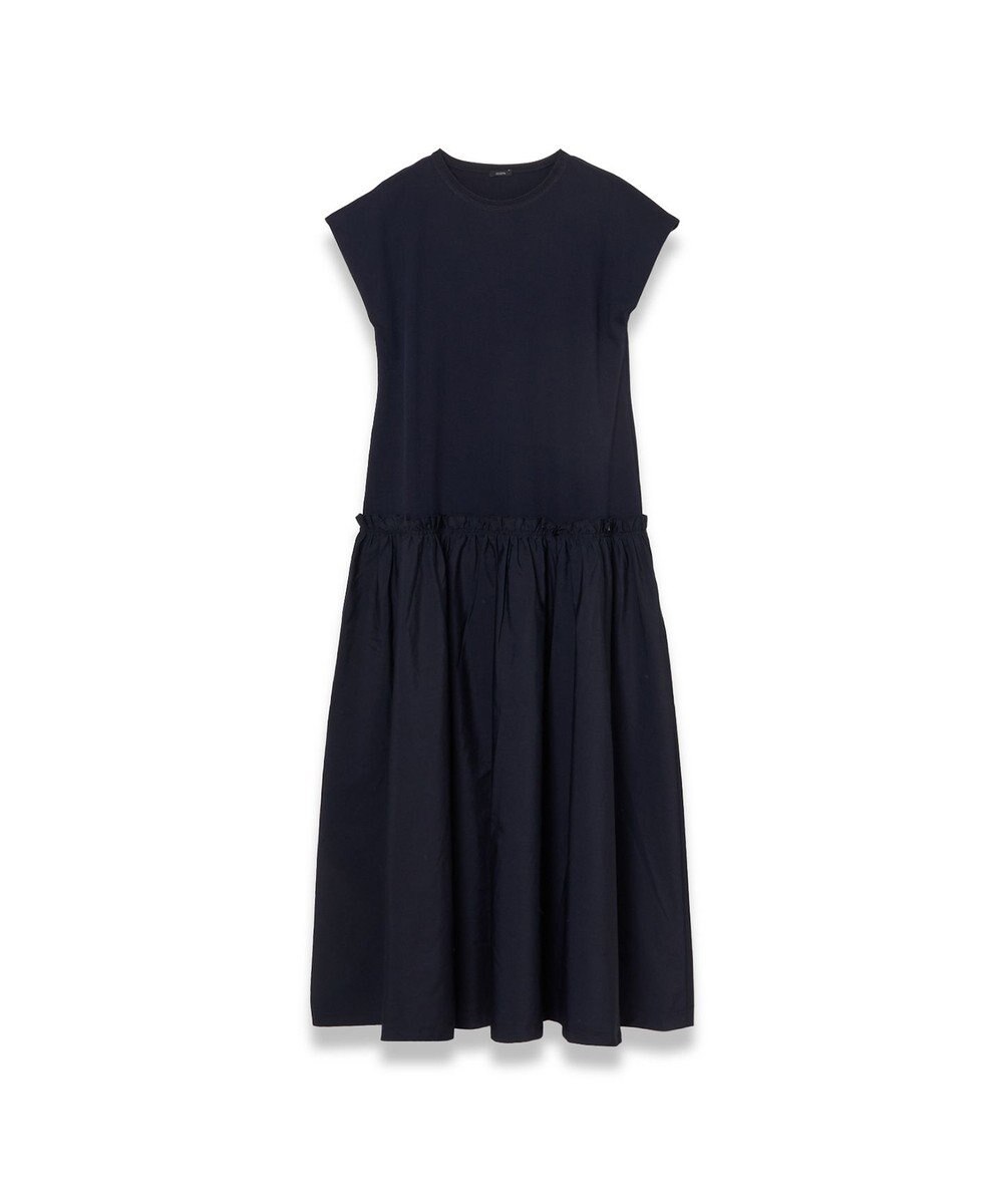 JOSEPH 【洗える】ポプリンジャージー　キャップスリーブドレス 