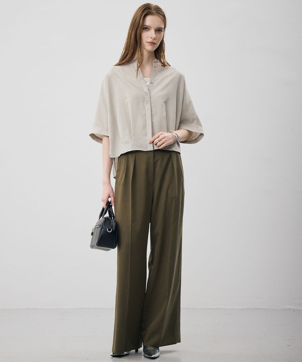 ICB L 【先行予約】トリアセスラブタンブラー タックデザインブラウス 