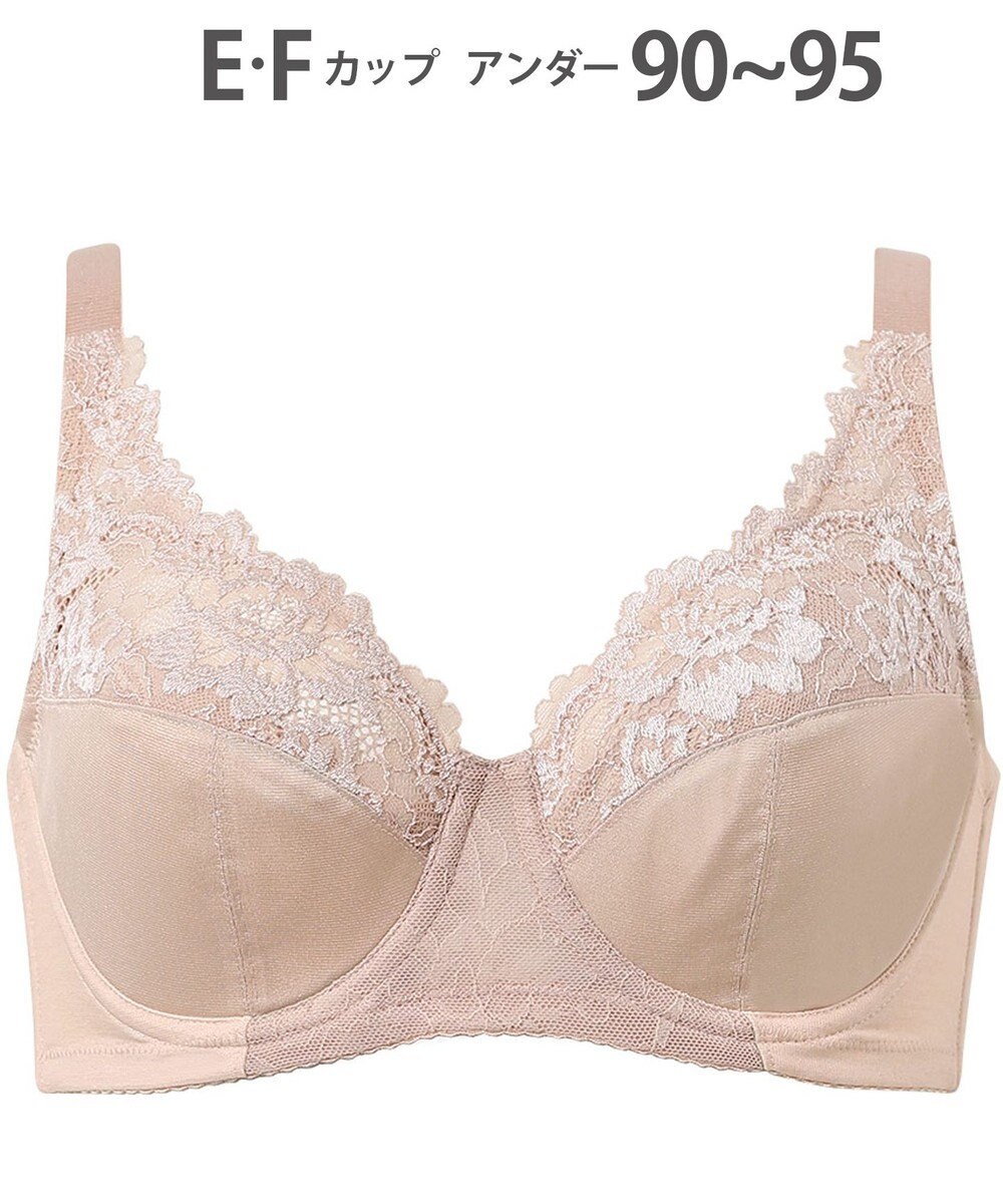 Wing ブラジャー バストをしっかり包みこむ 背中の段差を軽減 綿混(カップ肌側) フルカップブラ KB2115 ウイング／ワコール 