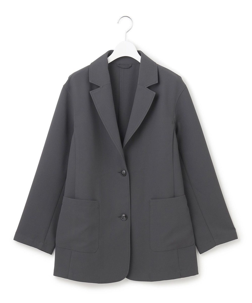 J.PRESS YORK STREET 【WOMEN】ジャージライクツイル シングルジャケット 