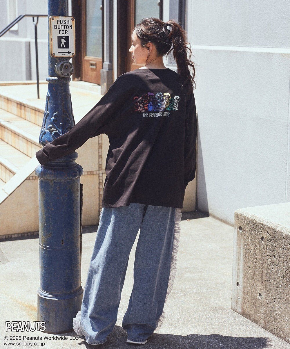 earth music&ecology 【綿100％】ＰＥＡＮＵＴＳ／ｅａｒｔｈ　ピーナッツギャングロンＴ 