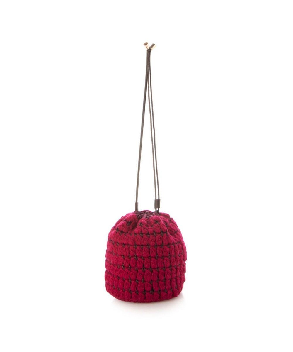 UNBILLION カシュカシュ cachecache / サテンリボン編み込み巾着ショルダー 