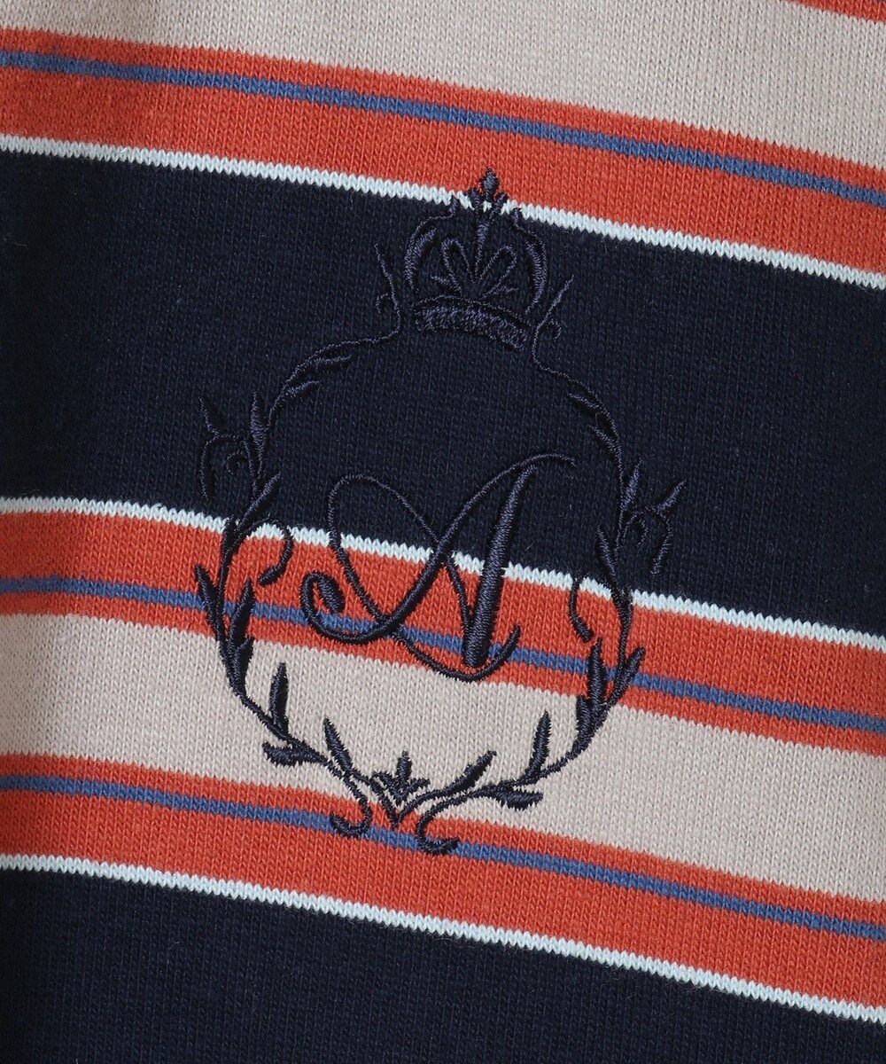 Green Parks エムブレム刺繍ショートボーダーカットソー 