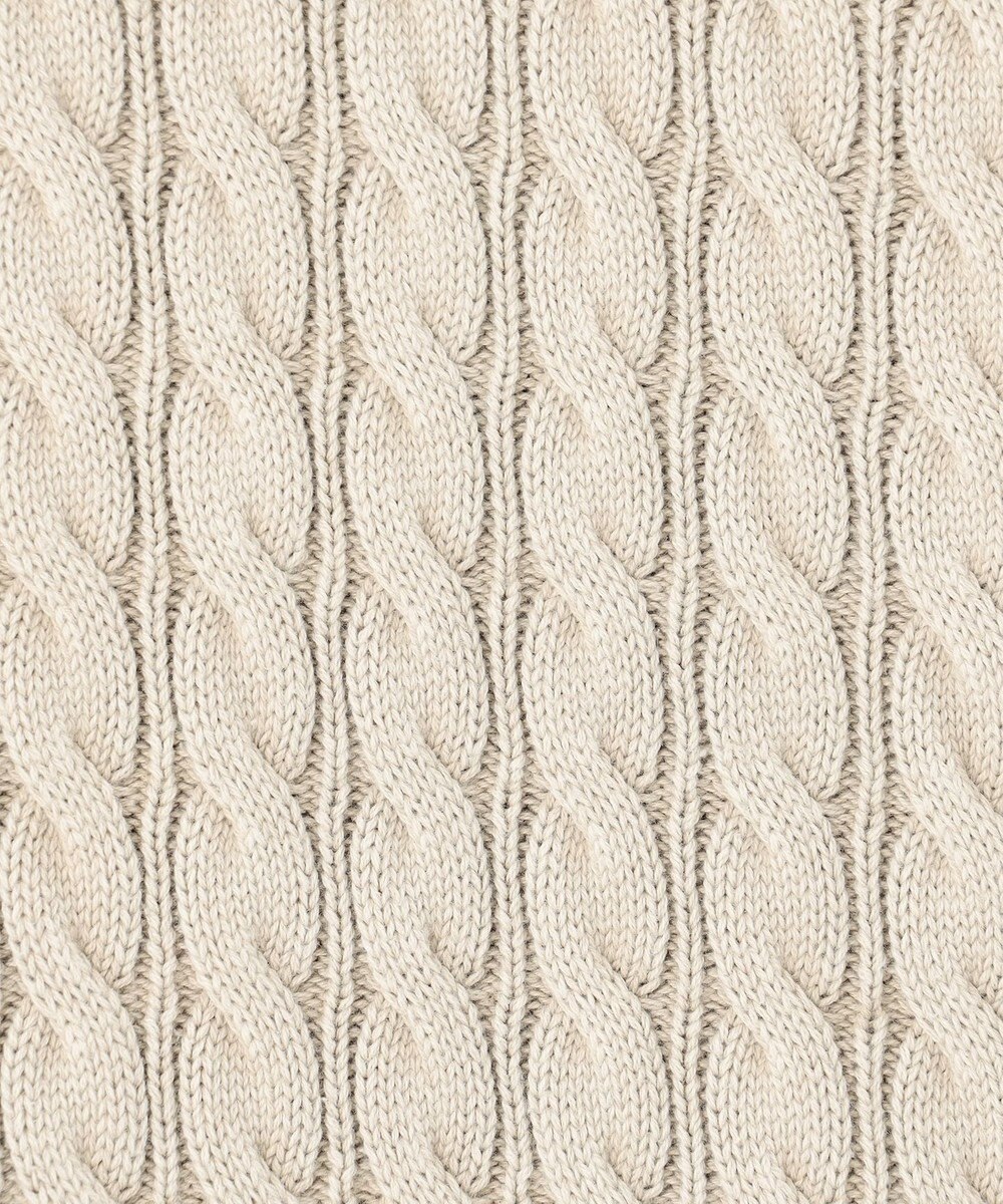 J.PRESS YORK STREET 【UNISEX】ピグメントコットン ケーブルニット 