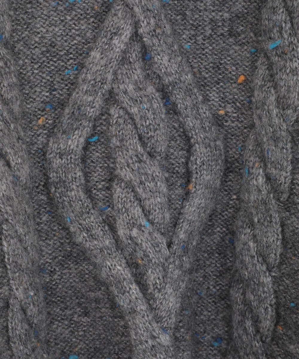 Green Parks ■ＥＳＣＡＲ　フリンジケーブルポップコーンニット 