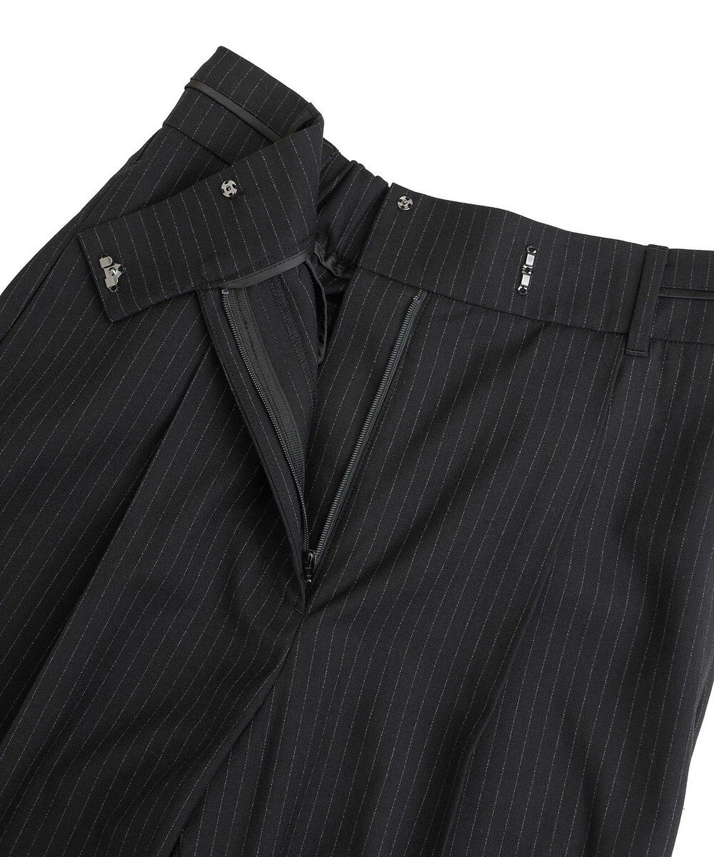 YECCA VECCA ウエストデザインワイドストレートパンツ 