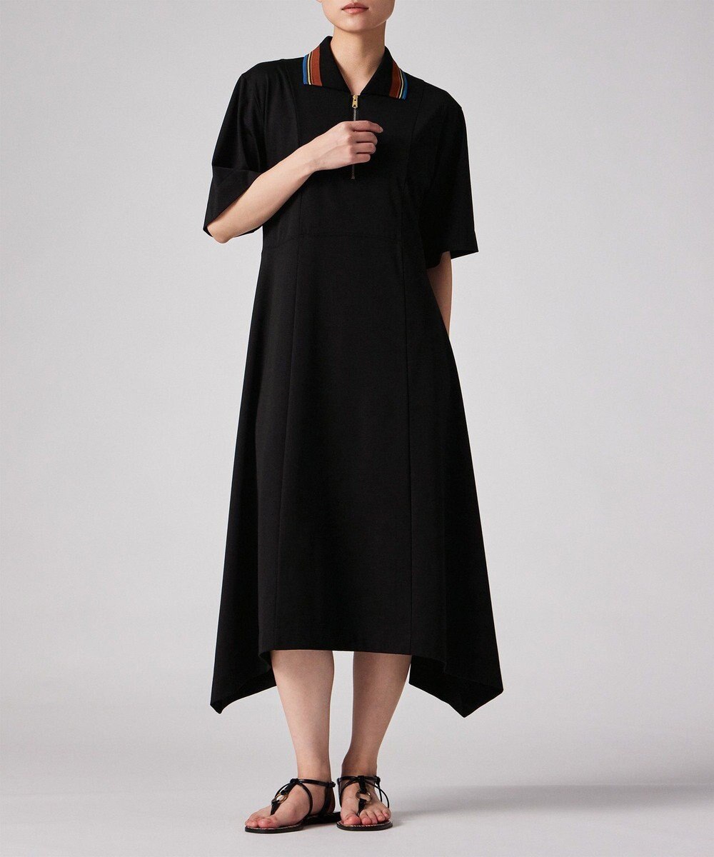Paul Smith ストライプトリム 半袖ワンピース 