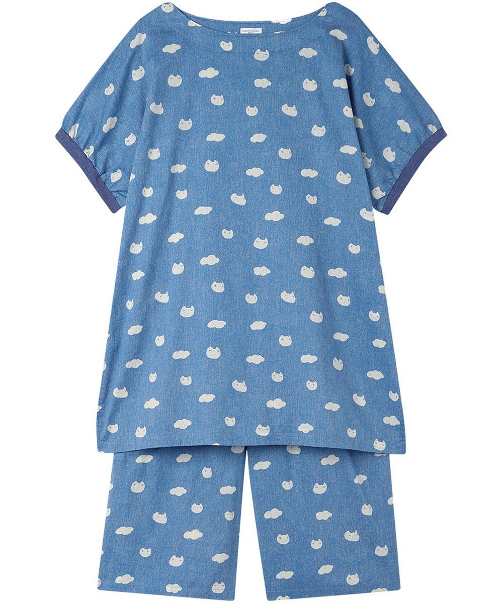 tsumori chisato SLEEP ツモリチサト パジャマ 綿100%(本体) 楊柳素材 4分袖 6分丈 レディース UDT119 /ワコール 