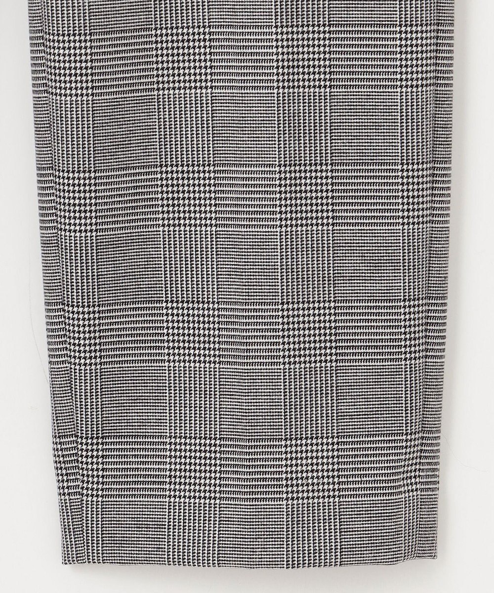 23区 【洗える】ウォームストレッチ チェック テーパード パンツ 