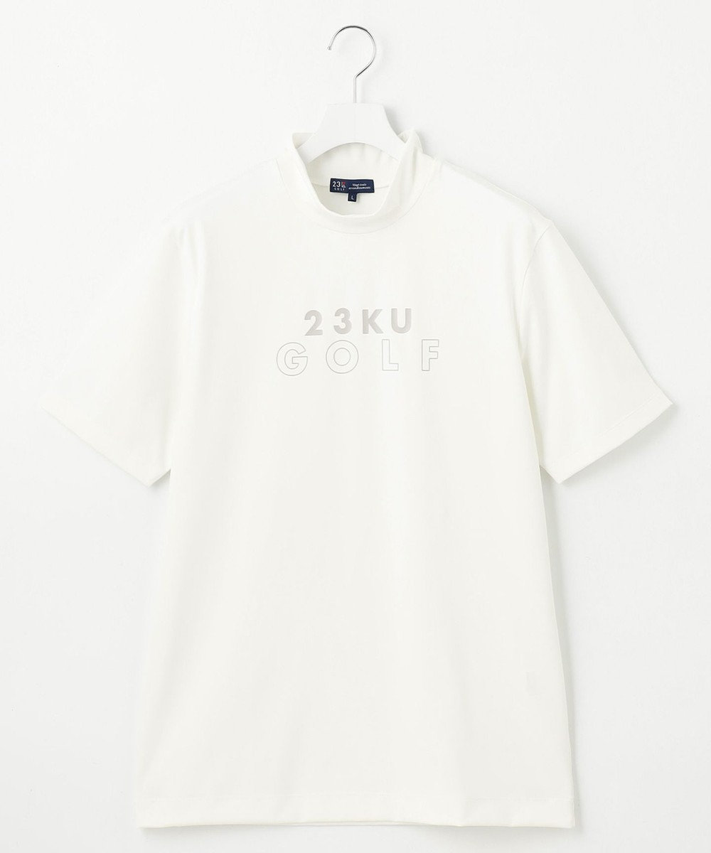 23区GOLF 【MEN】ベアスムース モックネックシャツ ホワイト系