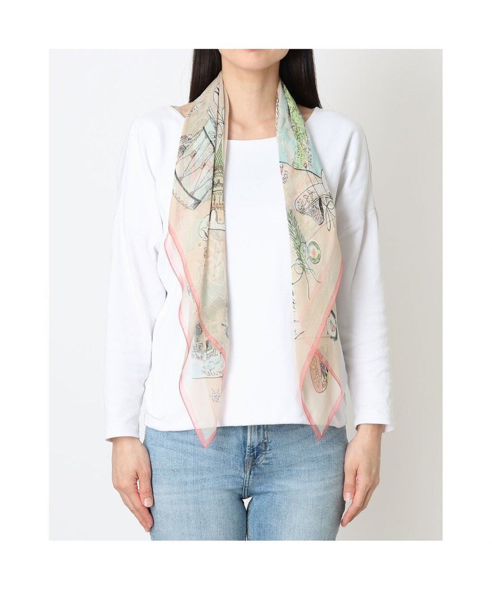 UNBILLION カシュネ cache nez / 横浜アーカイブシフォンスカーフ「スイス」 