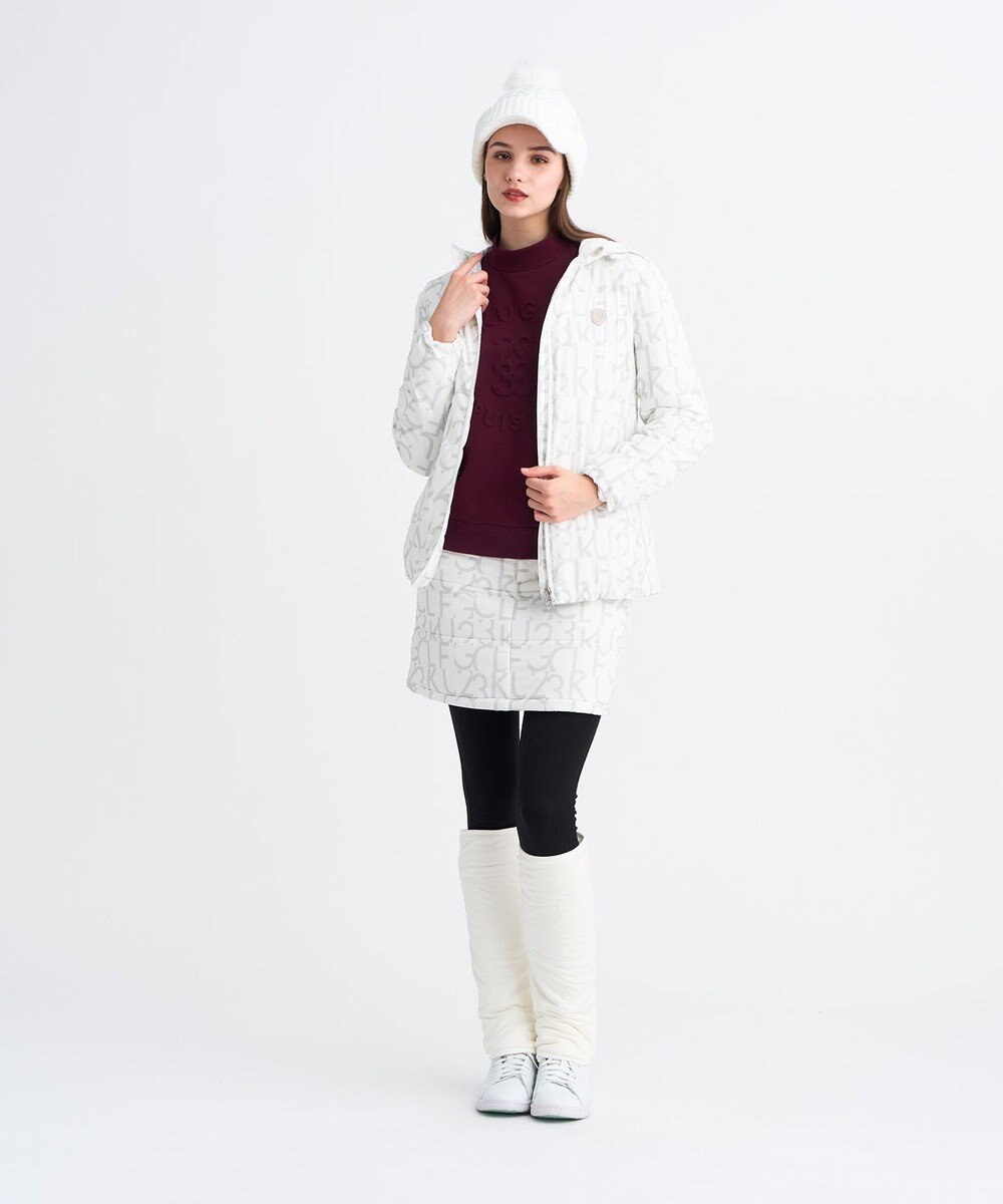 23区GOLF 【WOMEN】中綿ロゴグラフィックブルゾン 