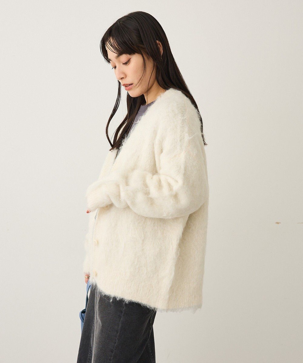 CRAFT STANDARD BOUTIQUE カール起毛モヘアライクVネックニットカーディガン 