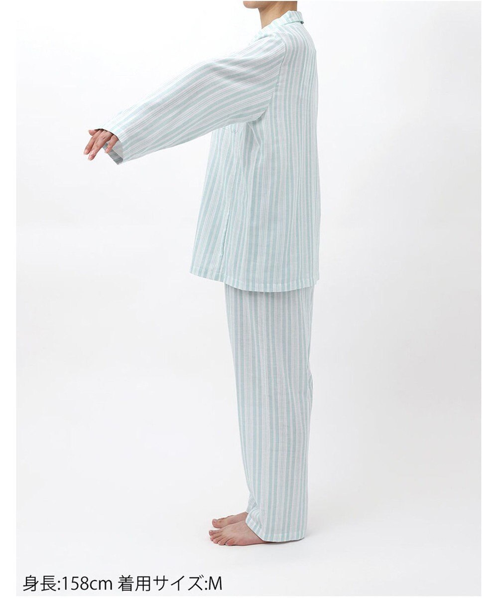 Wing パジャマ 長袖 長ズボン 綿100%(本体) 二重ガーゼ レディース EP8070 ウイング／ワコール 