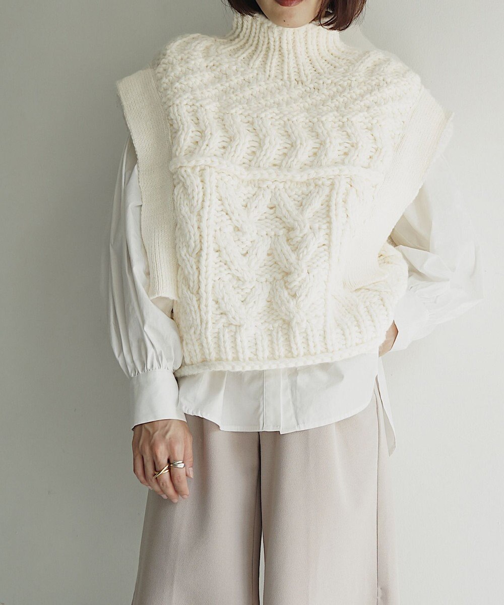 Sont By Feroux 手編みケーブルニット ベスト Feroux ファッション通販 公式通販 オンワード クローゼット Sont By Feroux 手編みケーブルニット ベスト Feroux ファッション通販 公式通販 オンワード クローゼット