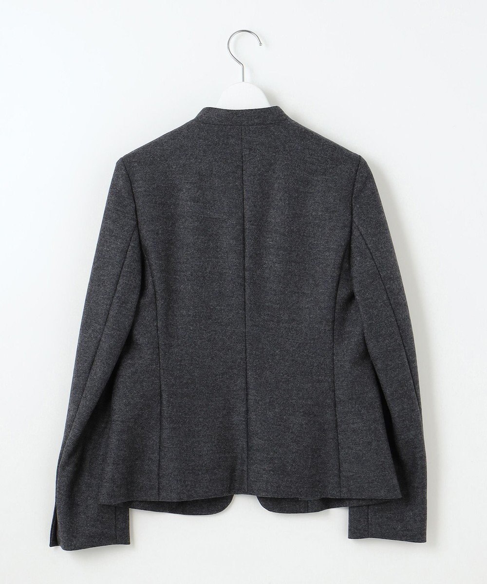 J.PRESS LADIES 【セットアップ対応】コンパクトジャージー ノーカラー ジャケット 