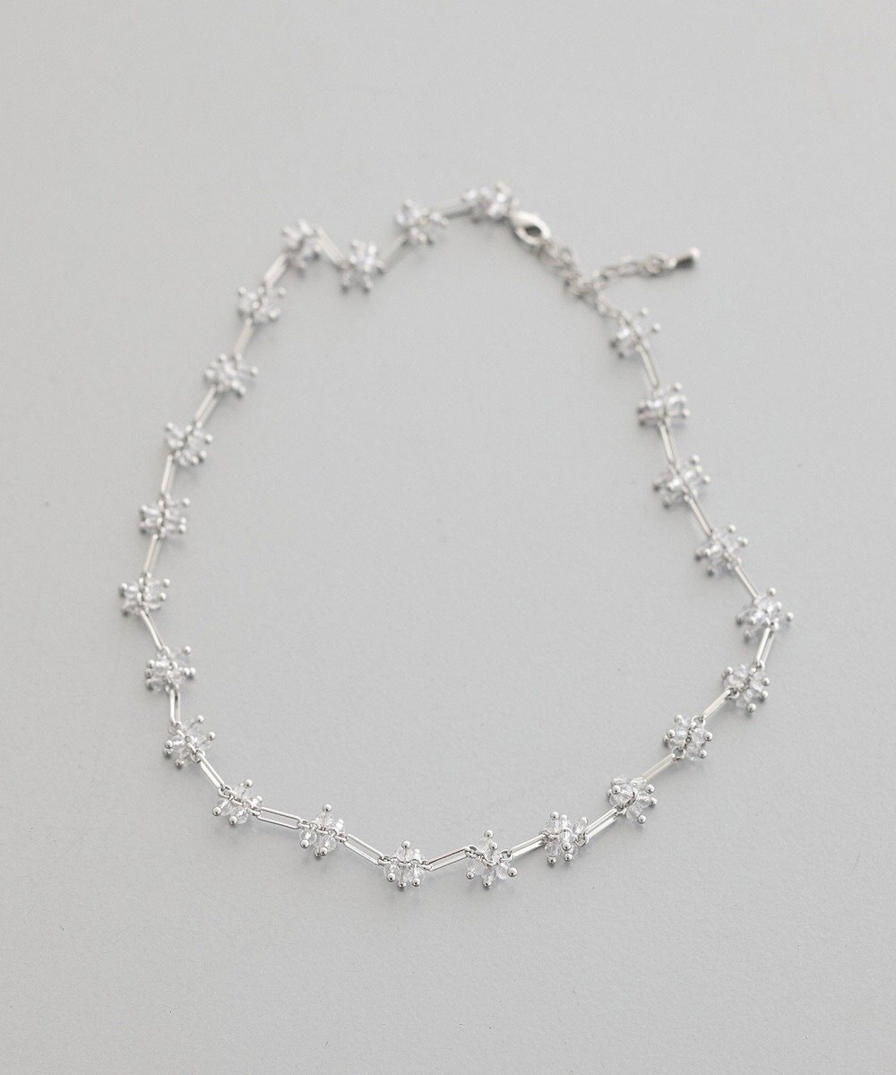 earth music&ecology クリアビーズポイントネックレス 