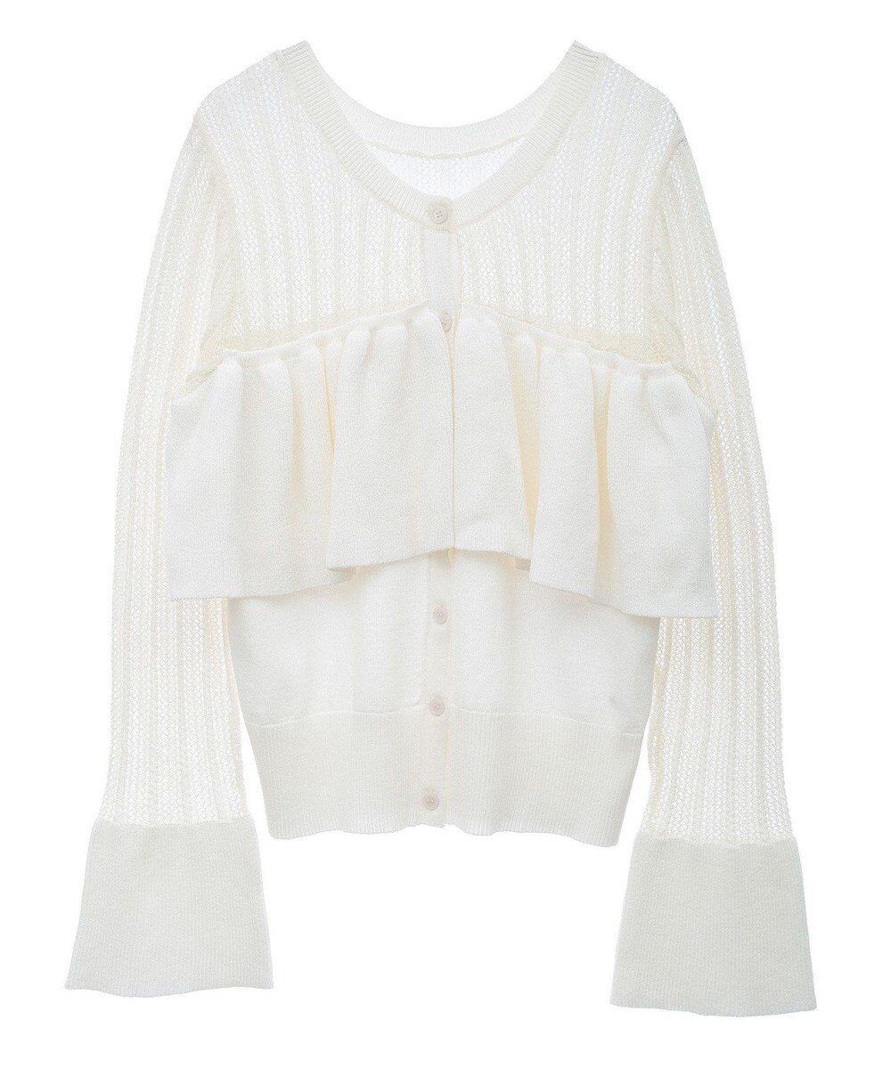 Green Parks ２ＷＡＹ　ラッフル切替ニットトップス 