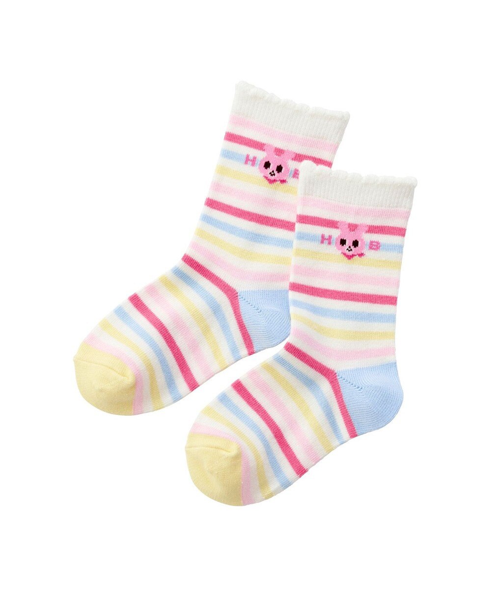 MIKI HOUSE HOT BISCUITS 【9-19cm / 靴下2足セット】 クルー丈 ソックスパック2足セット 