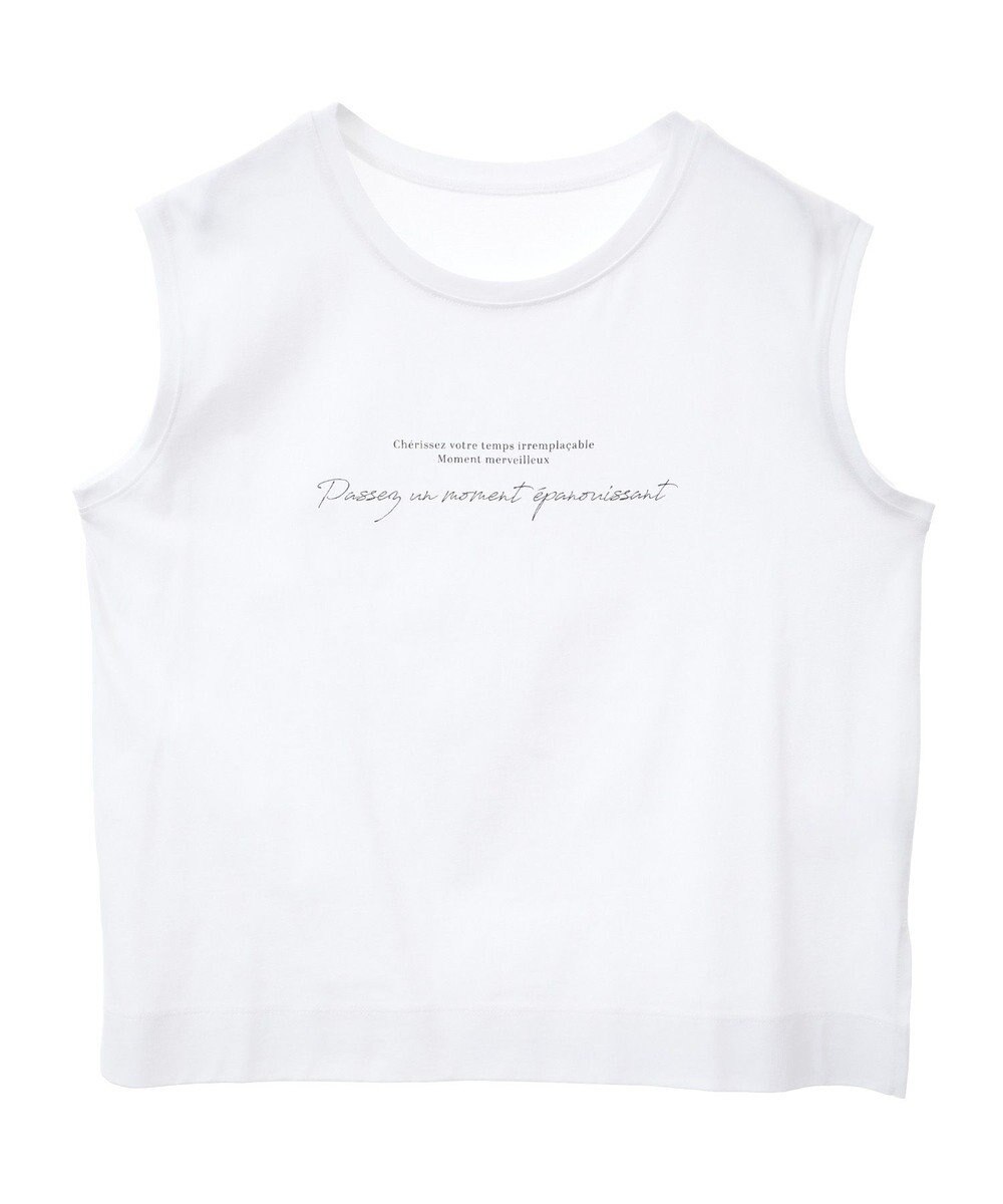 Green Parks ノースリーブ筆記体ロゴプルオーバー 