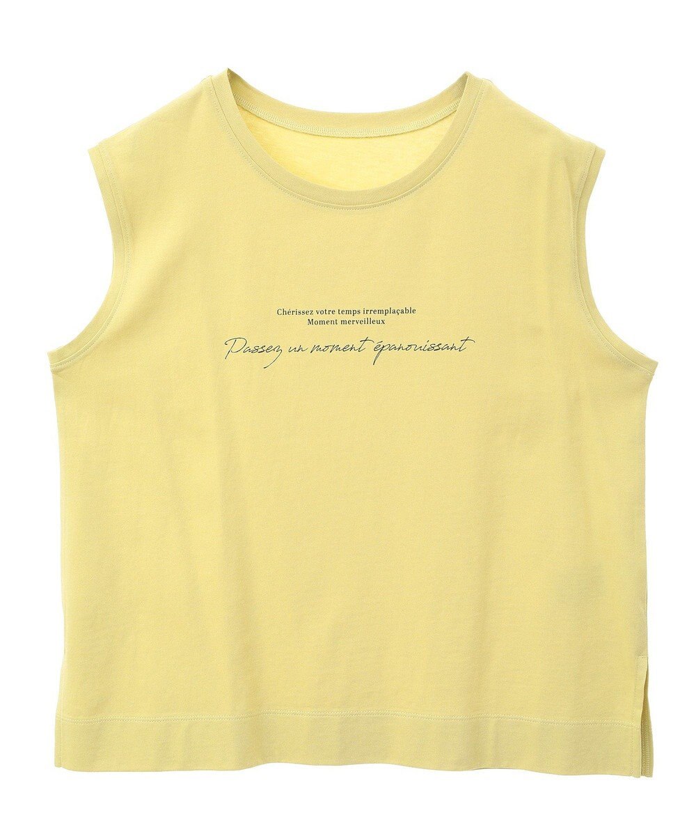 Green Parks ノースリーブ筆記体ロゴプルオーバー 