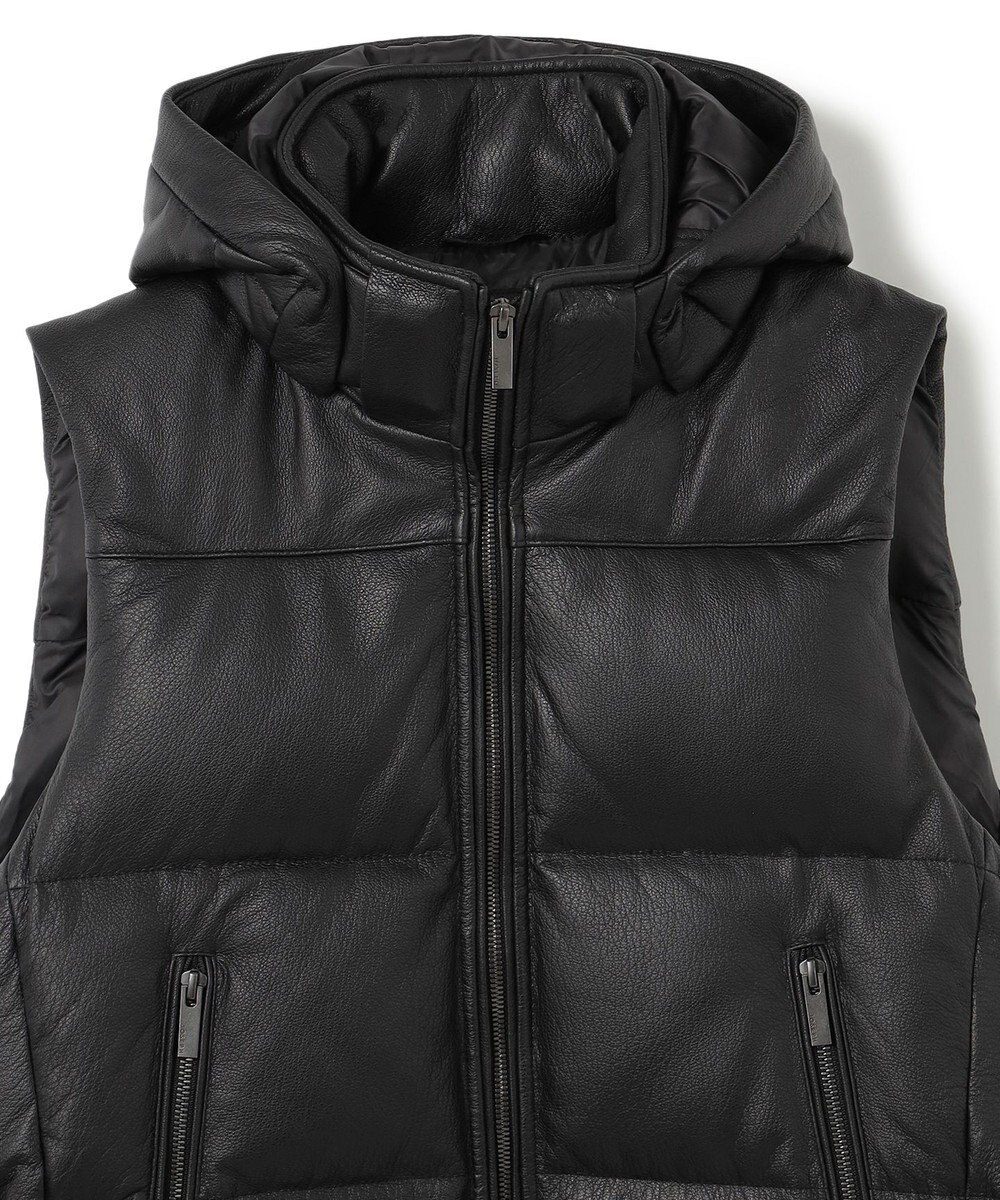 JOSEPH HOMME ライトゴートシュリンクレザー　ダウンベスト 