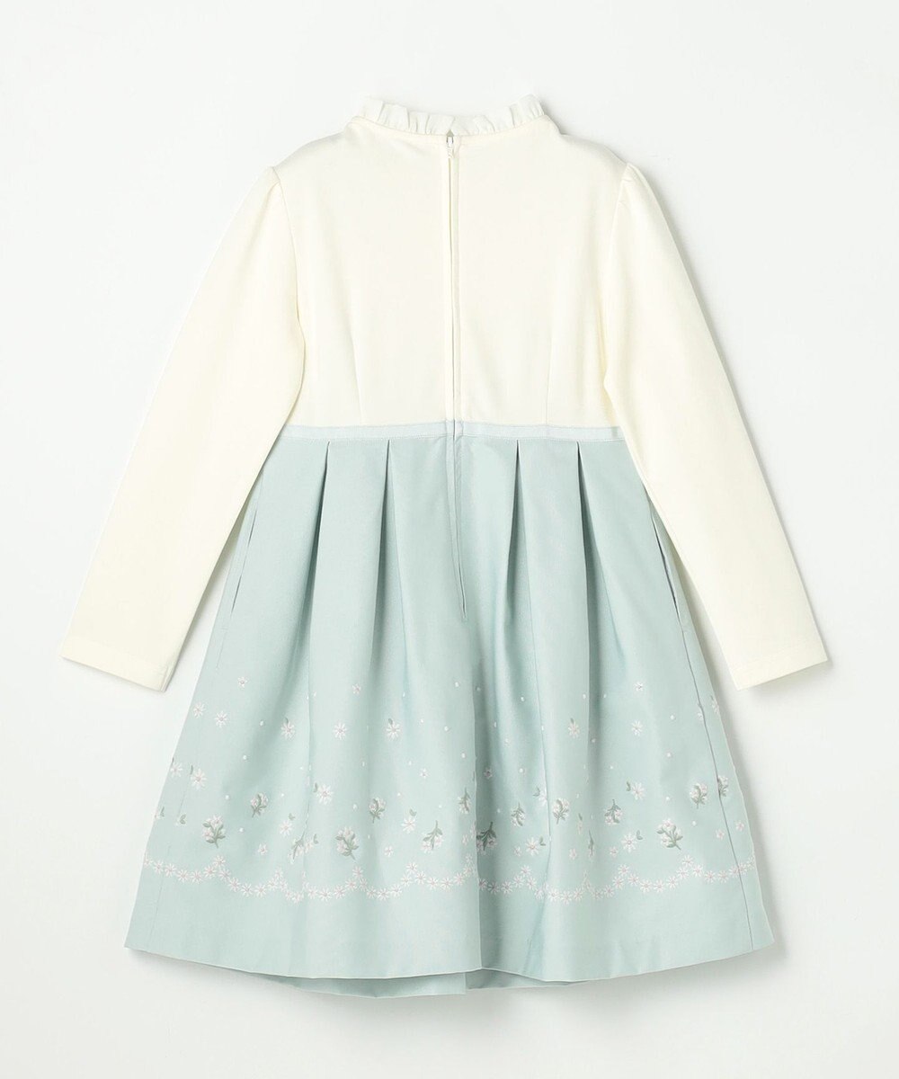 組曲 KIDS 【110-140㎝】 フラワーアーチワンピース＆ボレロジャケットセット 