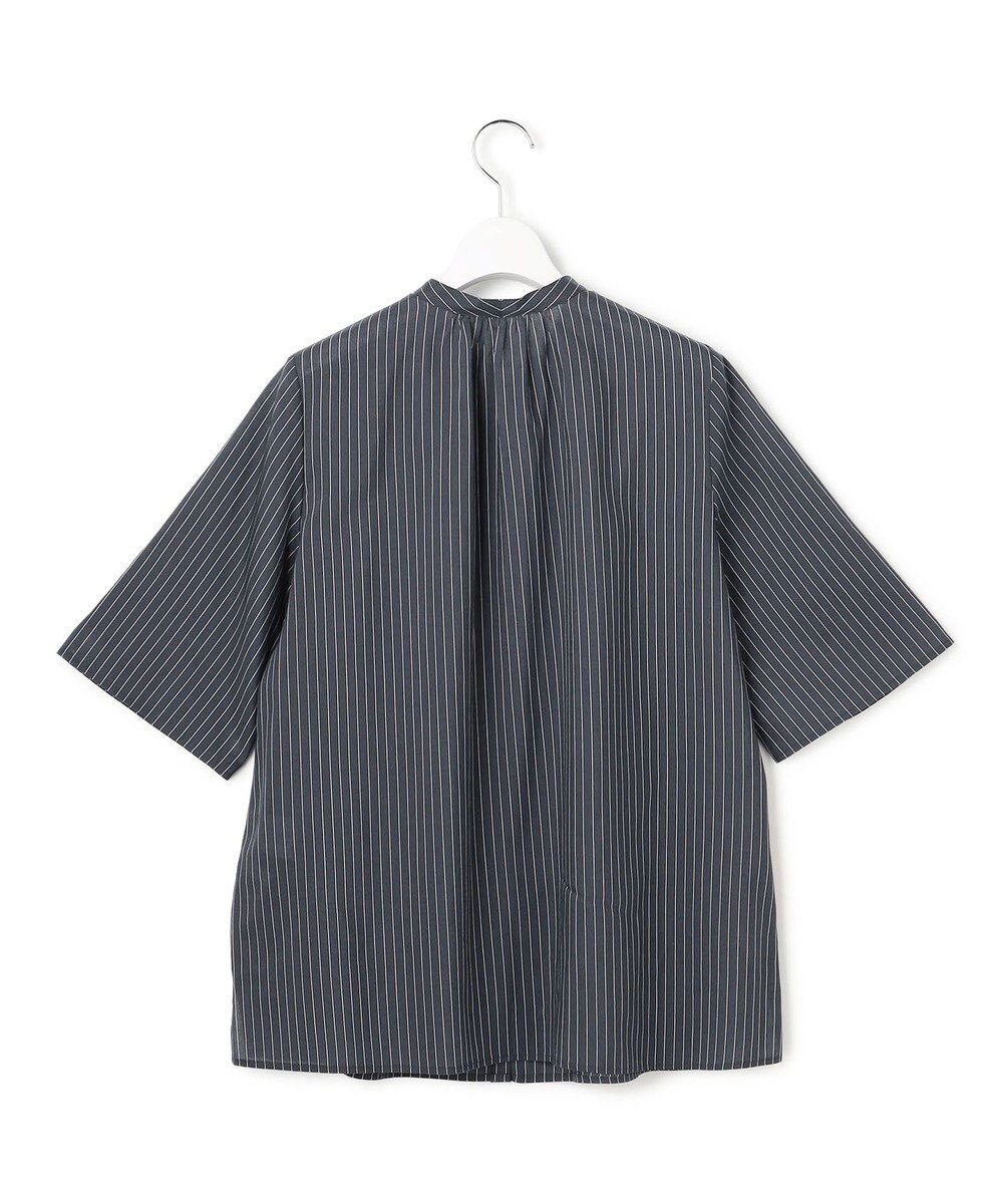 23区 【先行予約】ドライシアーストライプ フロントタック ブラウス 