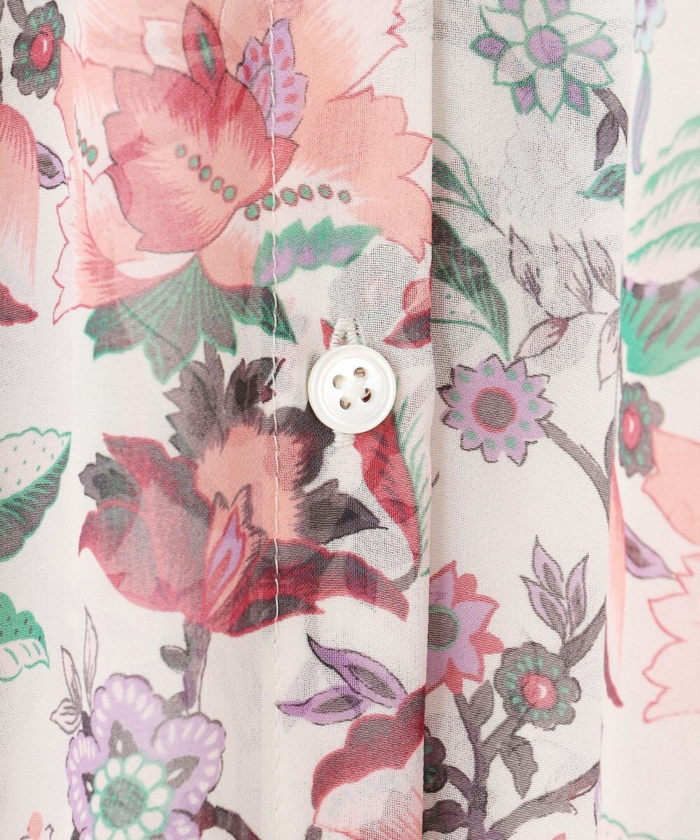 自由区 L 【カタログ掲載・洗える】マラケシュフラワープリント ワンピース 