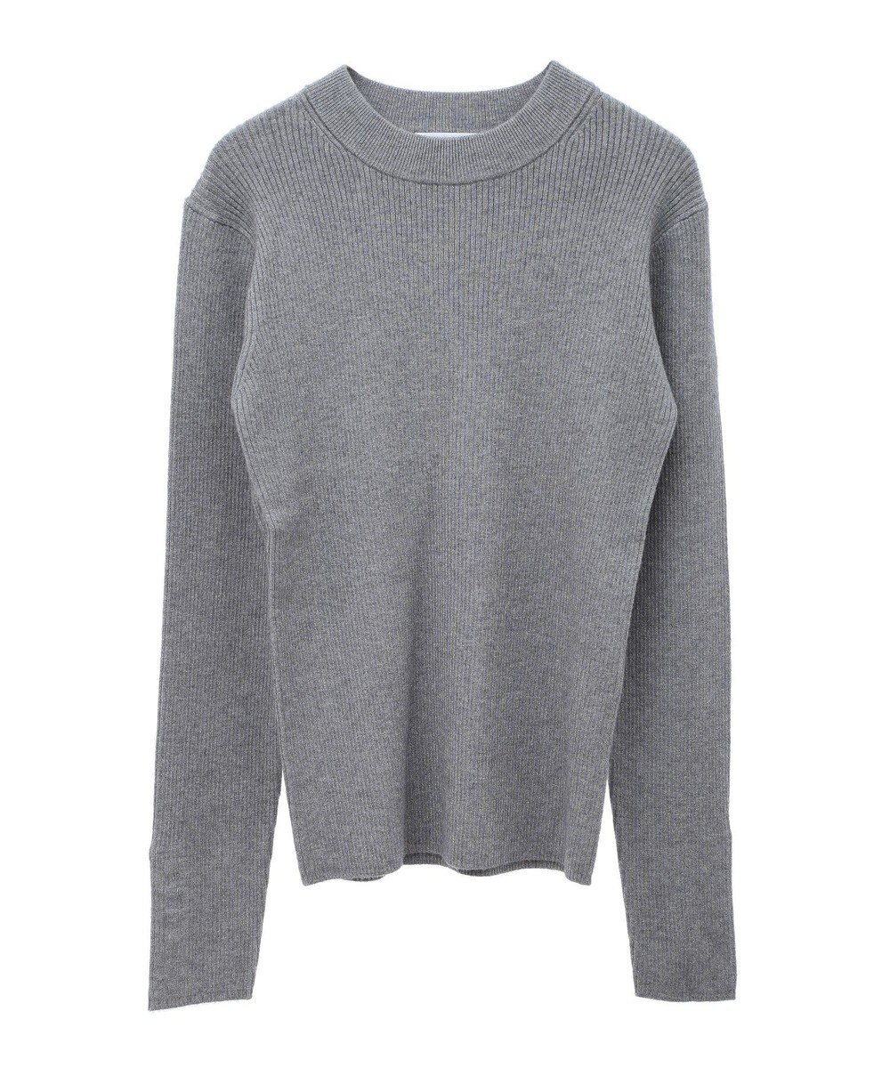 Green Parks もちやわ　袖口釦リブニットプルオーバー 