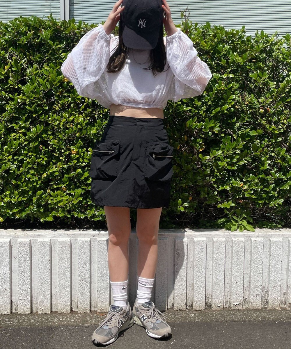 WEGO メッシュサイドドロストトップス 