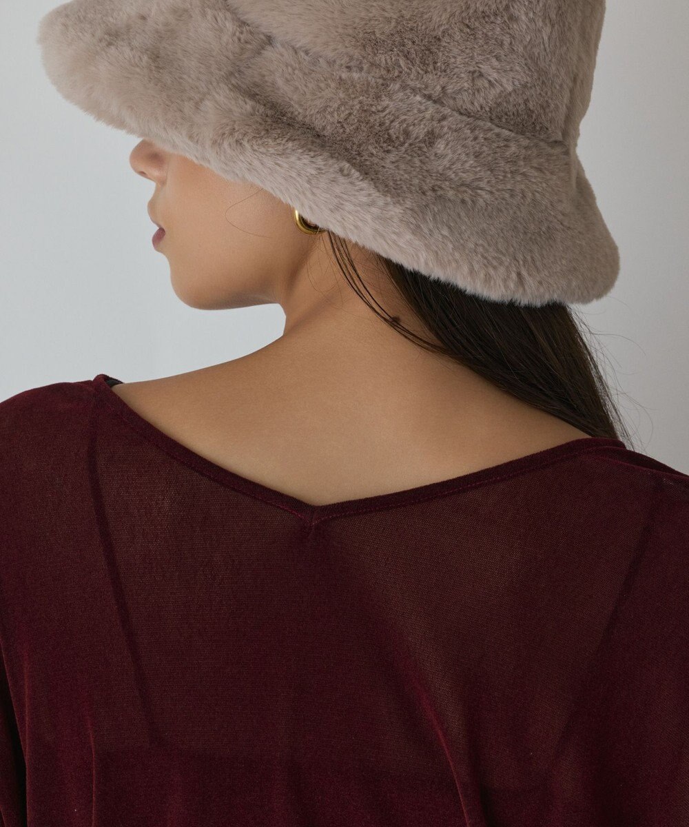 GRACE CONTINENTAL フロッキーオーバーカットトップ 