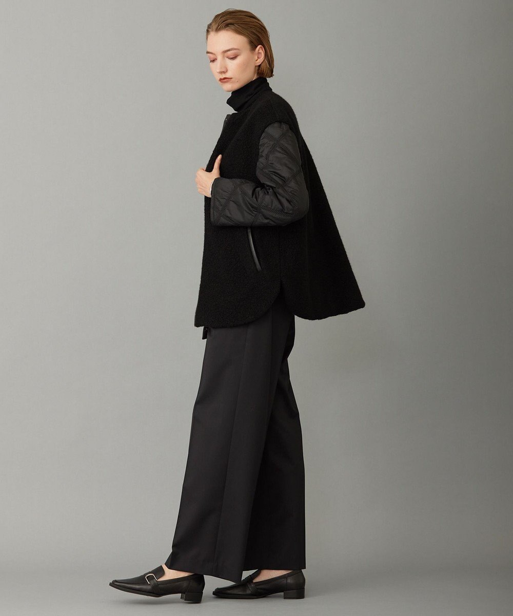 ICB 【リバーシブル着用可能】 ウールパイルキルト ミドル丈コート 