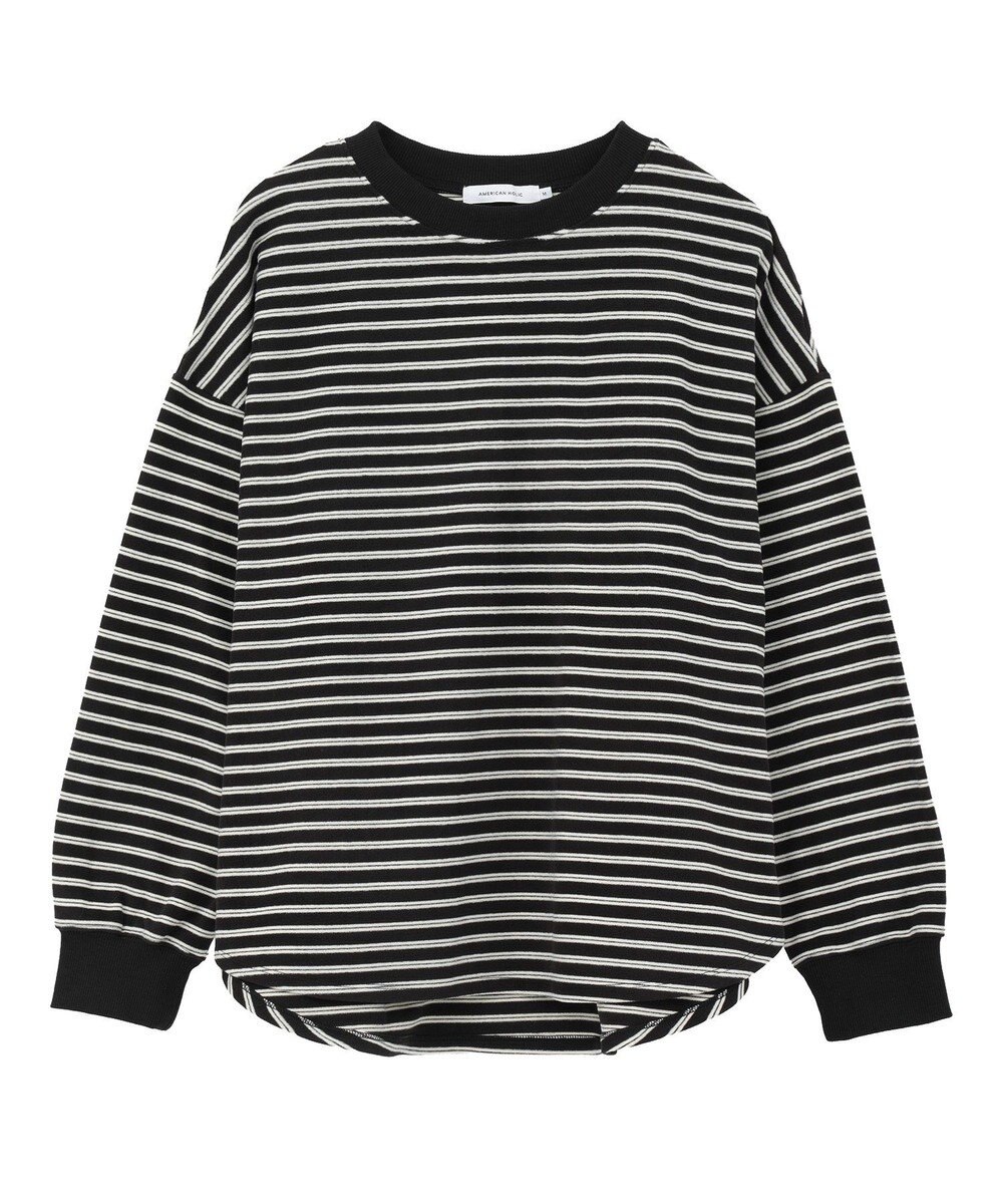 AMERICAN HOLIC ソフトタッチボーダープルオーバー 