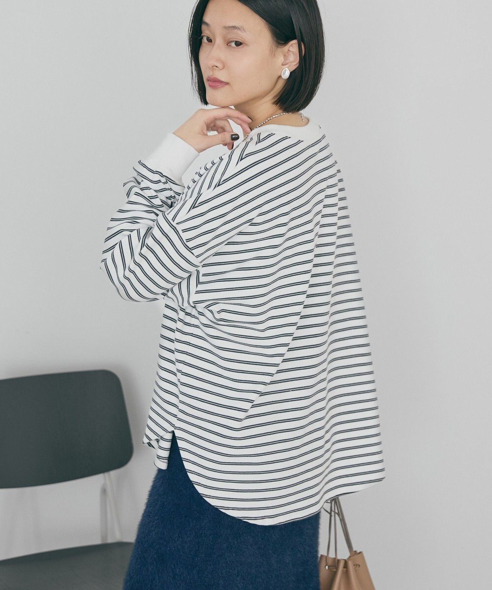 AMERICAN HOLIC ソフトタッチボーダープルオーバー 