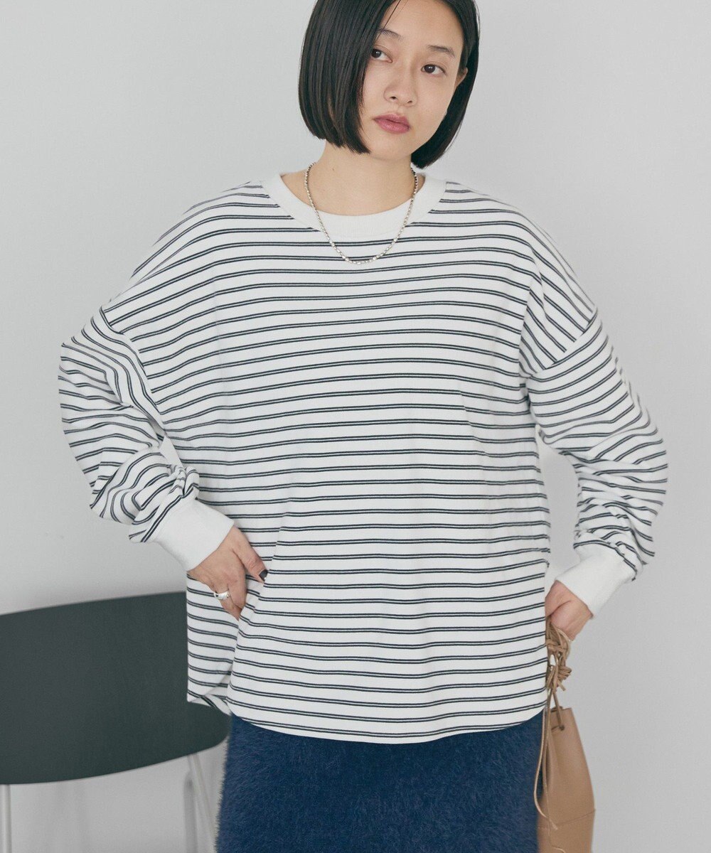 AMERICAN HOLIC ソフトタッチボーダープルオーバー 