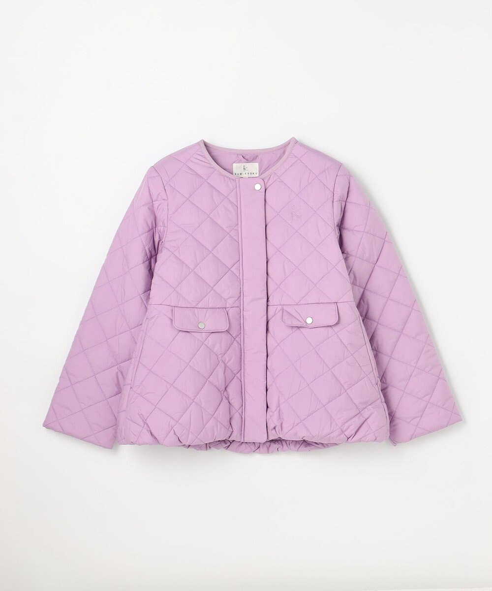 組曲 KIDS 【150-170㎝】マフラー付き中綿キルト アウター 