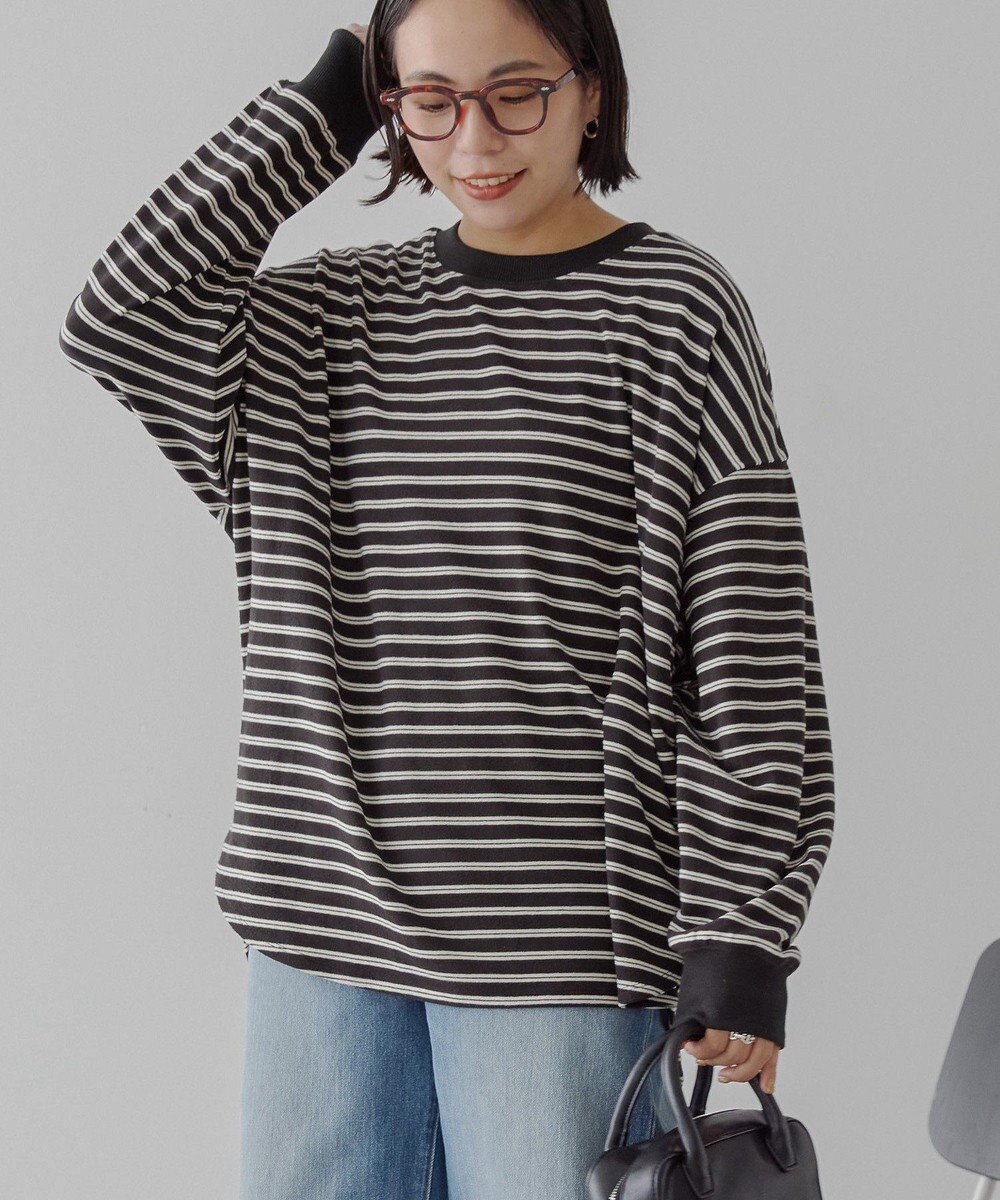 AMERICAN HOLIC ソフトタッチボーダープルオーバー 